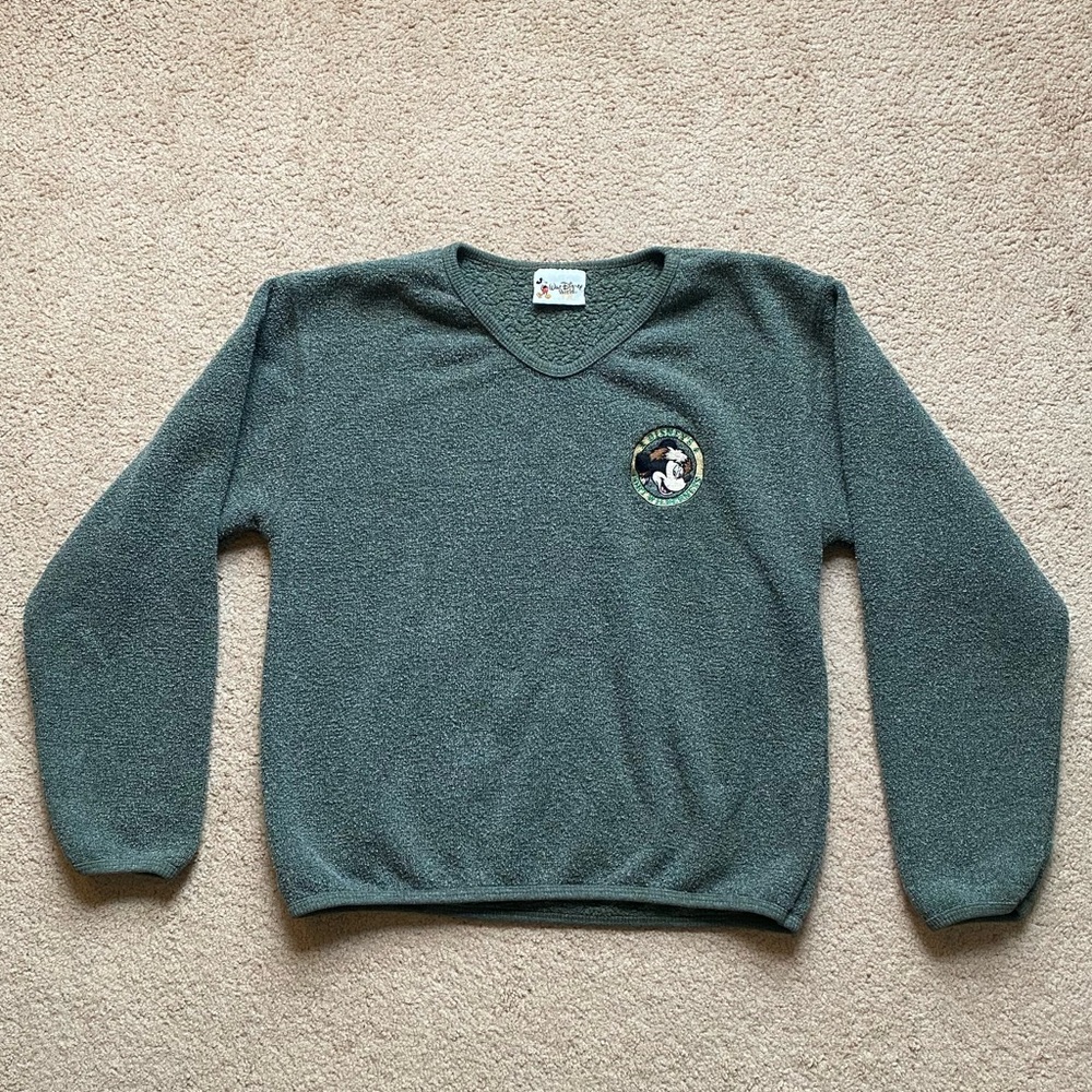 Vintage Walt Disney Fort Wilderness green pullover, Size L
